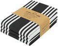 Urban Villa Kitchen Towels Cotton Dish Towels 20”x30” Black by CottonTrends