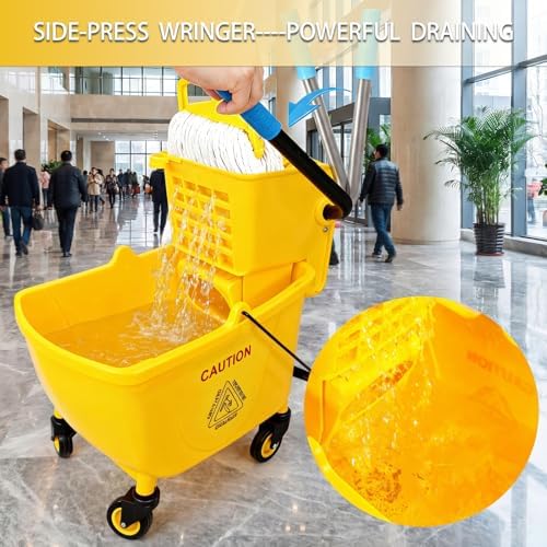 33 Qt Commercial Mop Bucket, - Image 5