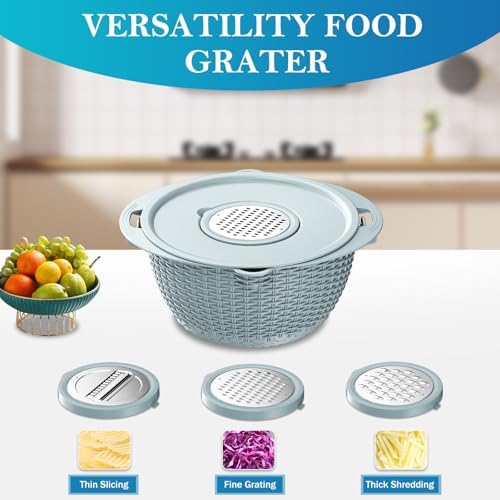 4 in 1 Colander with Mixing Bowl Set, Colander - Image 5