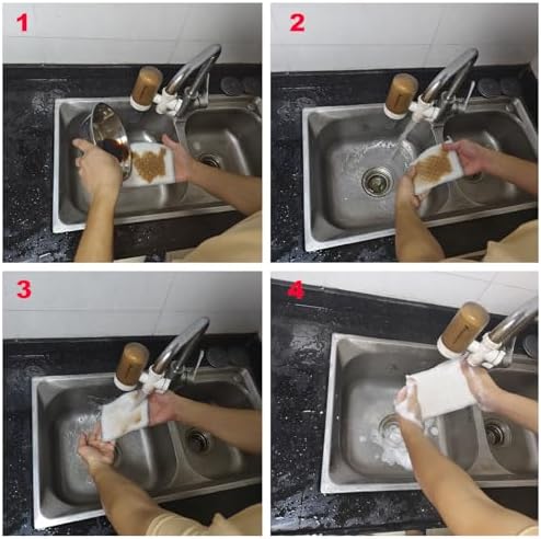 New thickened double-sided metal wire dishwashing cloth, suitable - Image 2