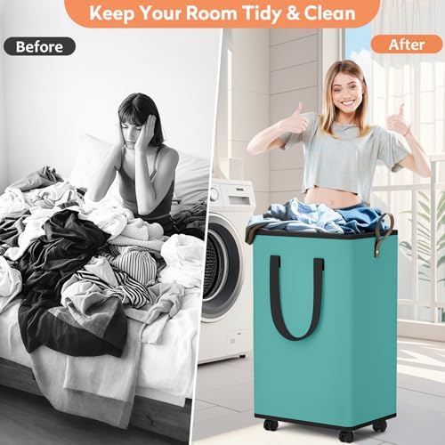 SpaceTrove Rolling Laundry Basket - Image 5