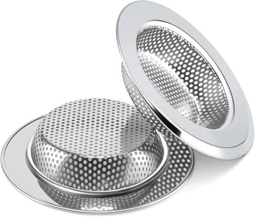 2PCS Sink Drain Strainer Set, 4.5 Inch Outer Diameter by Unknown