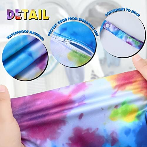Shappy 2 Pack Wet Dry Bag Travel Laundry Waterproof, Tie Dye Style - Image 4