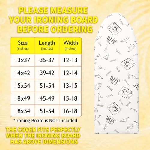 Seiritex Over the Door Ironing Board Cover 13 x 37 inch, Small Iron Board Cover - Image 6