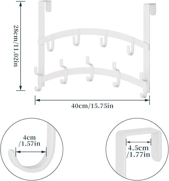Consumest Over the Door Hooks Organizer - Image 5