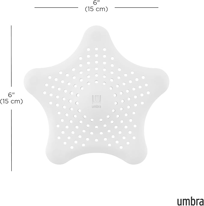 Umbra Starfish Hair Catcher, Suction Cup Drain Cover, flexible and durable - Image 3