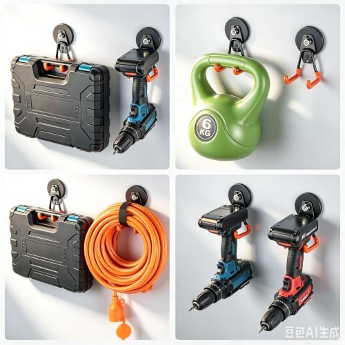 MUTUACTOR Upgraded Strong Magnetic Hooks, Φ2.59” 2PCS Utility Magnetic Hooks - Image 6