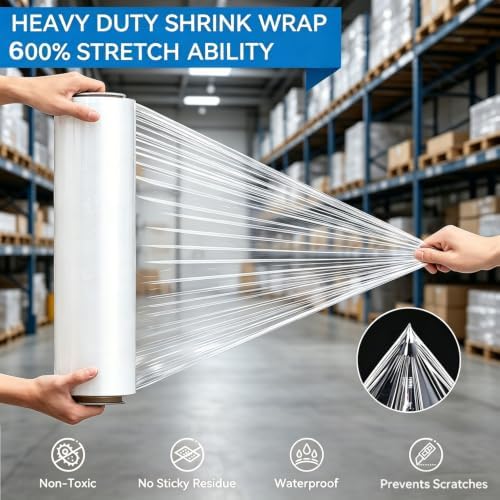 18" x 1500 FT Stretch Wrap Roll - Image 3