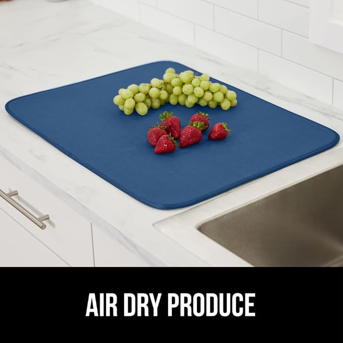 GORILLA GRIP Ultra Water Absorbent Microfiber Dish Drying Mat, 2 PK, Slip - Image 9