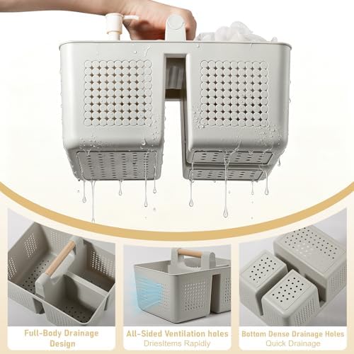 Portable Shower Caddy Basket Plastic Caddy Organizer - Image 2