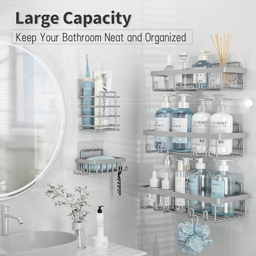 Liuoud 10 Pack Shower Caddy for Inside Shower - Image 2