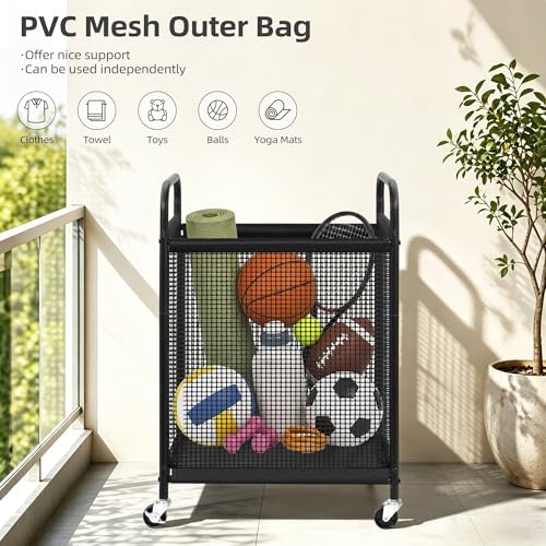 STORAGE MANIAC Rolling Laundry Hamper - Image 6