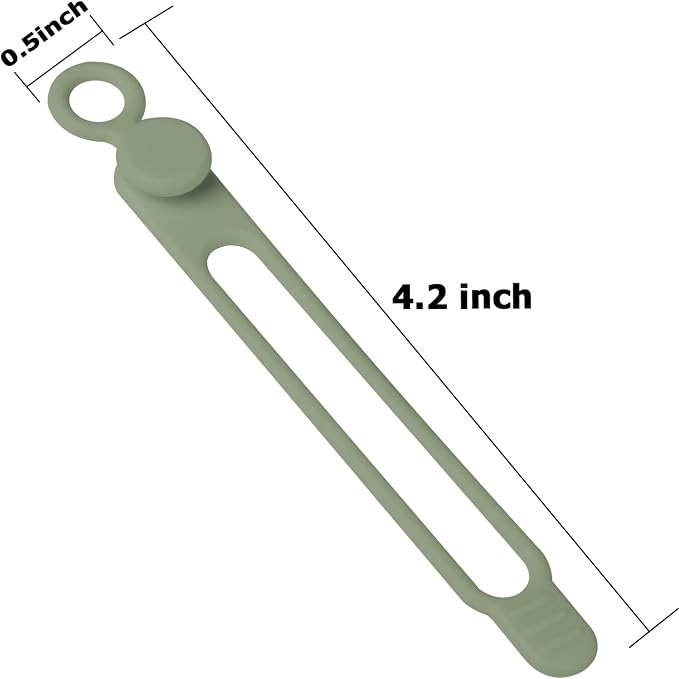 Silicone Cable Ties, Cord Organizer Cable Management | Reusable Cord Ties - Image 2