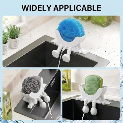Creative Drainage Sponge Holder: Traceless Glue, 3D Printed Funny Kitchen Sink - Image 7