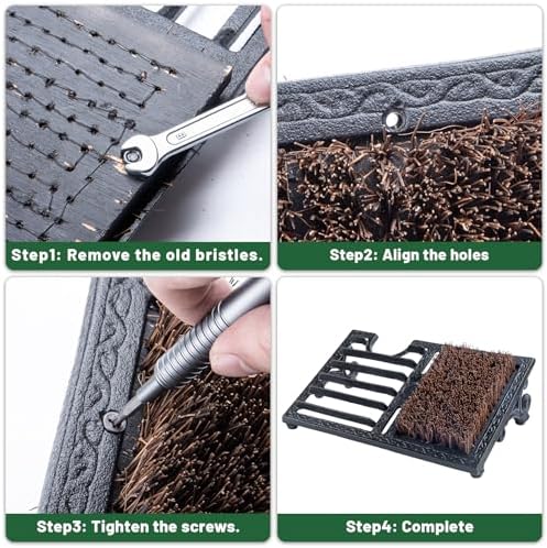 Heavy Duty Boot Scraper Brush Outdoor, Cast Iron Shoe Scrapers - Image 4