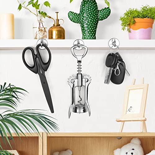 6 Pack Magnetic Hooks Large Opening, 60LBS Neodymium Magnet Hooks - Image 5