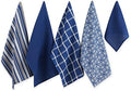 DII Assorted Woven Kitchen Set, Nautical Blue, 5 Piece by DII