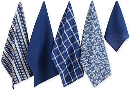 DII Assorted Woven Kitchen Set, Nautical Blue, 5 Piece by DII