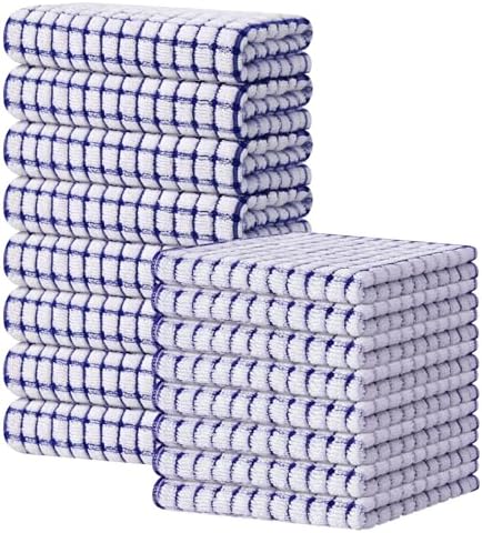 Kitinjoy Cotton 16 Pack Kitchen Towels and Dishcloths Sets by Kitinjoy
