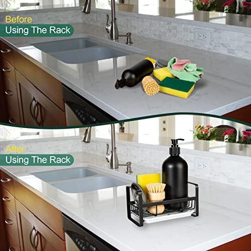 TEZZ Sponge Holder for Kitchen Sink- Stainless Steel Kitchen Sink Caddy for - Image 4