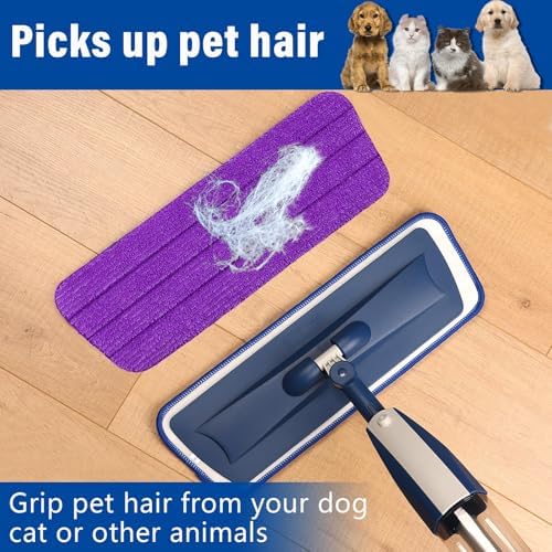16.5" Microfiber Mop Pads Refills, 4 Pack Reusable Replacement Heads​​ - Image 3