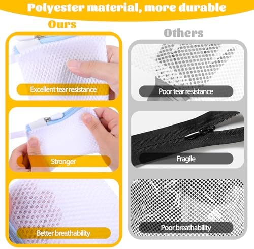 6 Pcs Small Mesh Laundry Bag Lingerie Bags - Image 6