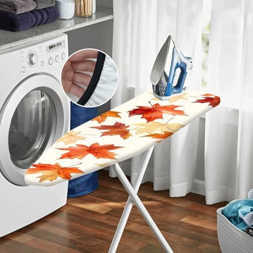 Nuxovilar 15x54 Autumn Maple Leaf Ironing Board Cover - Image 6