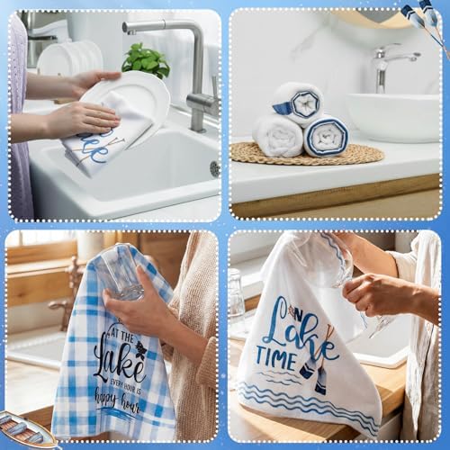 VitalCozy 6 Pcs Lake House Kitchen Towels Set - Image 6