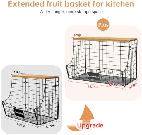 3 Pack Extra Large Fruit Basket - Image 2