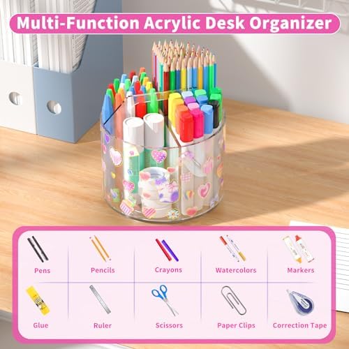 Acrylic Pencil Organizer for Desk Crayon Organizer - Image 5