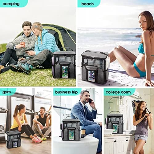Attmu Mesh Shower Caddy Portable Dorm Room Essentials, Toiletry Tote Bag - Image 6