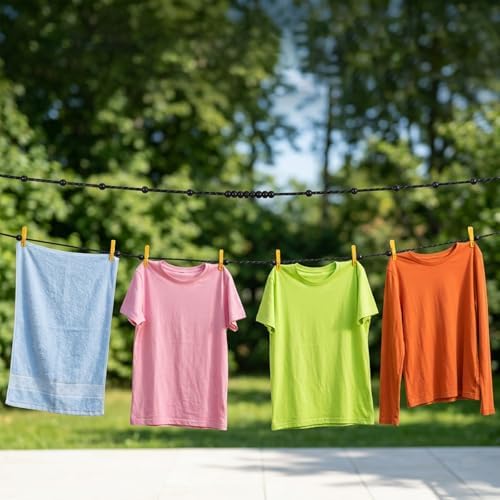 Ymapinc Travel Clothes Line, 9.8Ft 12 Beads Portable Clothesline, Non-Slip - Image 6