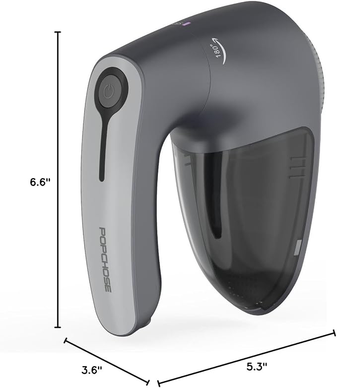 POPCHOSE Fabric Shaver, 6-Leaf Blades & Electrostatic Brush, Rechargeable | - Image 9