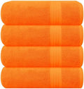 GLAMBURG Premium Cotton 4 Pack Bath Towel Set by GLAMBURG