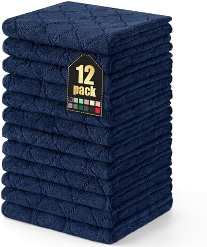 Homaxy 12 Pack Super Soft Absorbent Dish Towels by Homaxy