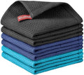 Nialnant 100% Cotton Waffle Weave Kitchen Towels, 6 Pack, 12x12 Inches by Nialnant