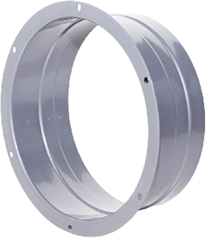 Duct Connector 4 Inch (3.74 inch) Flange Metal Straight Pipe Flange for Heating Cooling Ventilation System