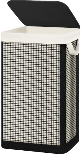 STO STO Laundry Hamper with Lid, 90L Sturdy Steel-Frame Clothes Hamper with by STOSTO