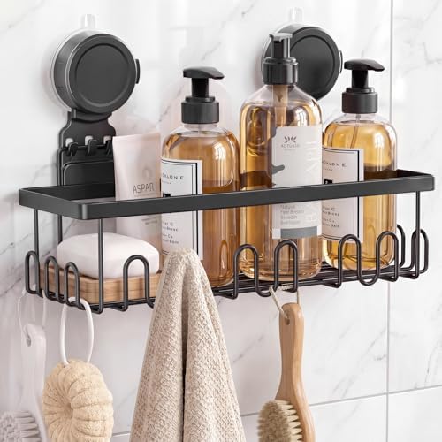 JOTPE Shower Caddy Suction Cup, Powerful Suction Storage Shelf Holds Up to 40 by SHOWERORGANIZERANDSTORAGE