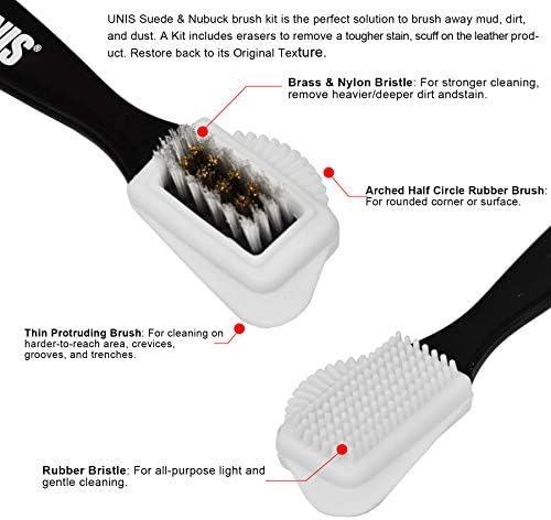Suede & Nubuck Leather 4 Way Cleaning Caring Brush Shoe & Boots Cleaner - Image 2