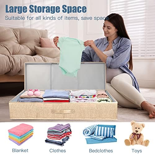 Supowin 2Pack Large Underbed Storage Containers Bin - Image 5