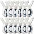 12 Pack Beach Towel Clips with Strong Anti-Rust Springs, Heavy Duty Towel Clips by Sunkaioo
