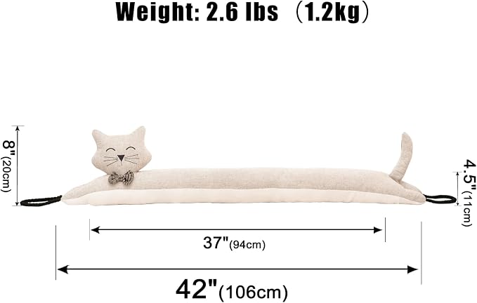 Under Door Draft Stopper Decorative Wind Stopper 42 inch - Image 2