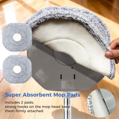 Spin Mop and Bucket Set with Wringer, Floor Mop System - Image 7