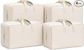 DoYiKe Soft Canvas Storage Bag for Bedding, Pillows | Cotton Linen Clothes by DoYiKe