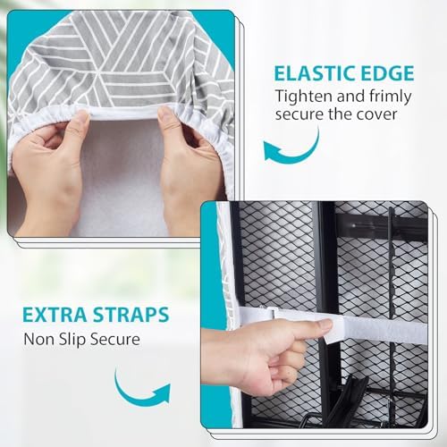 Seiritex Extra Wide Ironing Board Cover and Pad 18 x 54 inch Heat Reflective - Image 3