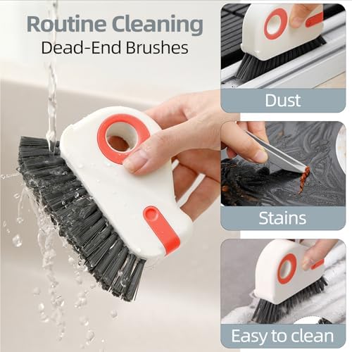 2 in 1 Groove Cleaning Brush, Grout Cleaner Tool & Multifunction Window Track - Image 5
