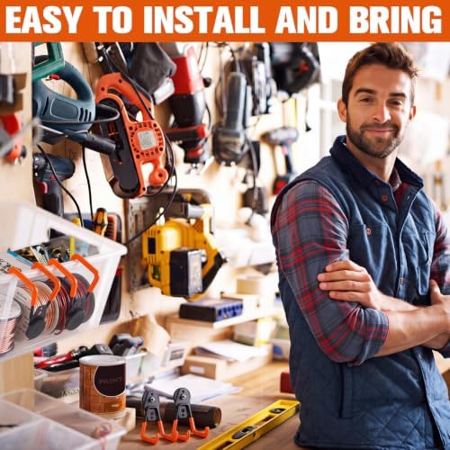 Landhoow 30 Pcs Large Magnetic Hooks Heavy Duty Garage Magnet Hooks Strong - Image 3