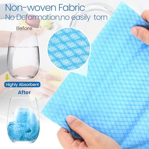 Tioncy 400 Pcs Disposable Cleaning Cloths Reusable Handy Wipes - Image 3