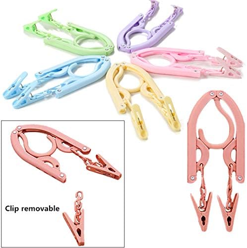 YOUOWO 12Pcs Travel Hangers Multicolor - Image 3
